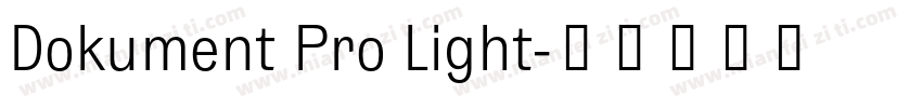Dokument Pro Light字体转换